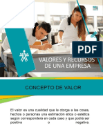 Valores y Recursos de Una Empresa