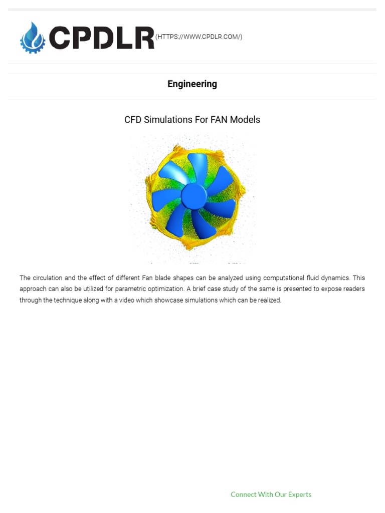 CFD Simulations For FAN Models | PDF | Computational Fluid Dynamics ...
