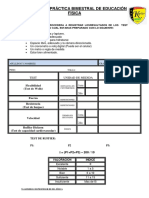 Evaluación Bimestral de Educación Física PDF