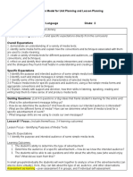 Unit Planning For Media Literacy - GR