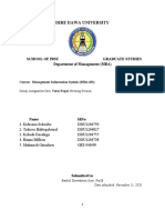 Dire Dawa University: School of P0St Graduate Studies Department of Management (MBA)