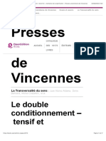 La Transversalité du sens - Le double conditionnement – tensif et rhétorique – des structures élémentaires de la signification - Presses universitaires de Vincennes