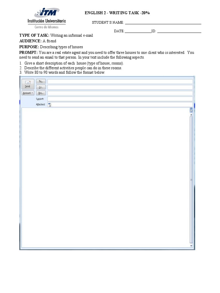 Level - 2 - Writing - Task Carlos Rojas (B) Octubr | PDF ...