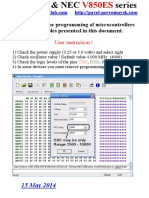 User Instruction !: Connecting To The Programming of Microcontrollers Using The Examples Presented in This Document