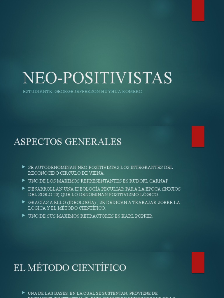 Neo Positivistas | PDF | Empirismo | Verdad