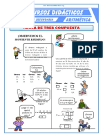 Problemas de Regla de Tres Compuesta para Tercero de Secundaria