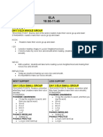 Ela Lesson Plan