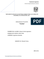 UNAM - 110414 - 11 - AU - Informe Trabajo Profesional (Sistema Kanban) PDF