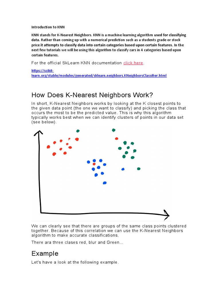 Machine Learning KNN - Supervised | PDF | Mathematical Concepts ...