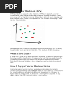 Machine Learning SVM - Supervised