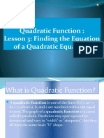 Quadratic Function JESSICA