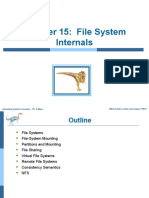 Chapter 15: File System Internals: Silberschatz, Galvin and Gagne ©2018 Operating System Concepts - 10 Edition