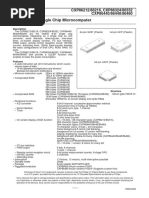 CMOS 8-Bit Single Chip Microcomputer: CXP86212/86216, CXP86324/86332 CXP86440/86448/86460