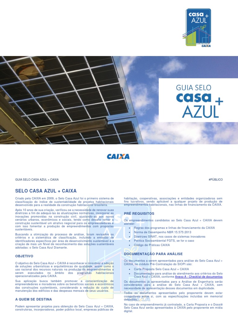 Guia Selo Casa Azul CAIXA Junho 2020 | PDF | Desperdício | Sustentabilidade