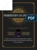 Prohibition Escape Room Code