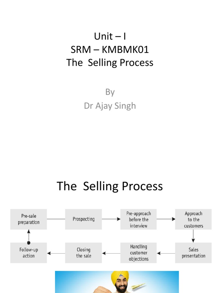 Unit I - Selling Process | PDF | Sales | Business Economics