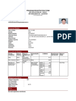 Personal Details: Program Registration Form