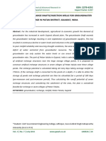 Feasibility of Recharge Shafts/Injection Wells For Groundwater Recharge in Patan District, Gujarat, India