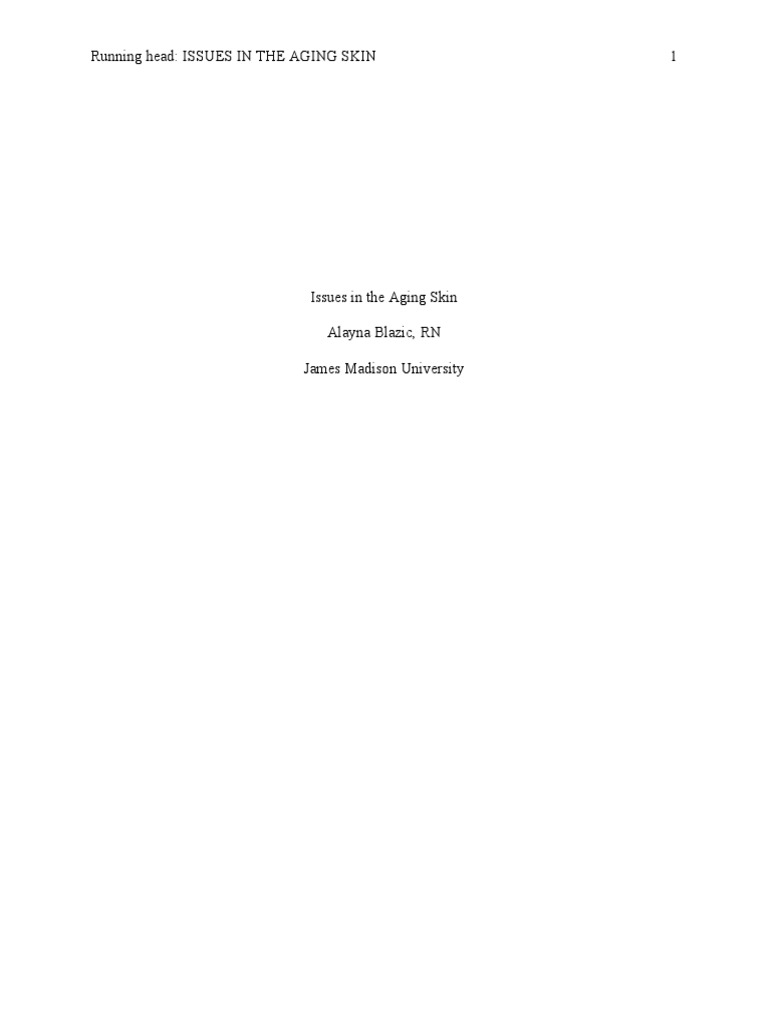 Geriatric Care Paper | PDF | Dermatitis | Dermatology