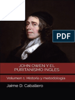 John Owen y El Puritanismo Ingles Vol 1 Historia y Metodología Spanish PDF