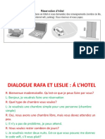 Dialogue Rafa Et Leslie Á L'hotel