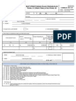 Formulir 1721-VI (Bukti Pemotongan PPH PSL 21 Untuk Peneriman Honorairium) Maret