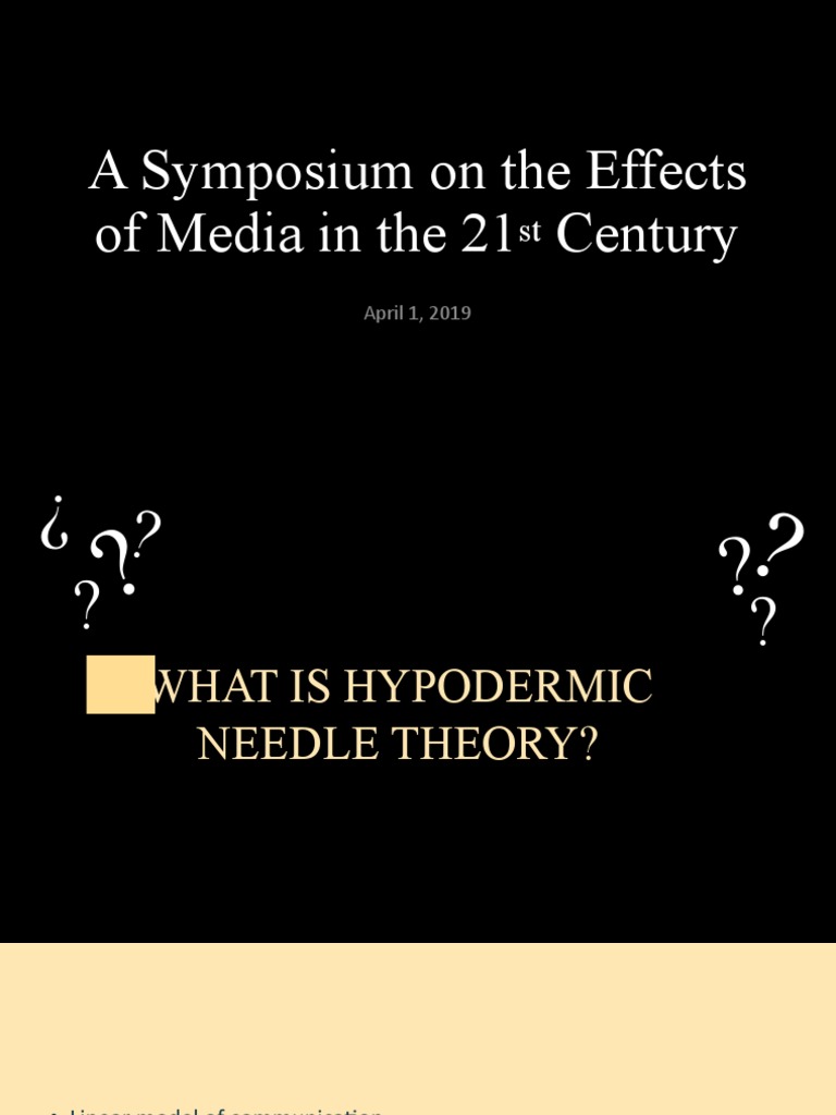 Hypodermic Needle Theory PDF