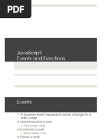 Javascript: Events and Functions