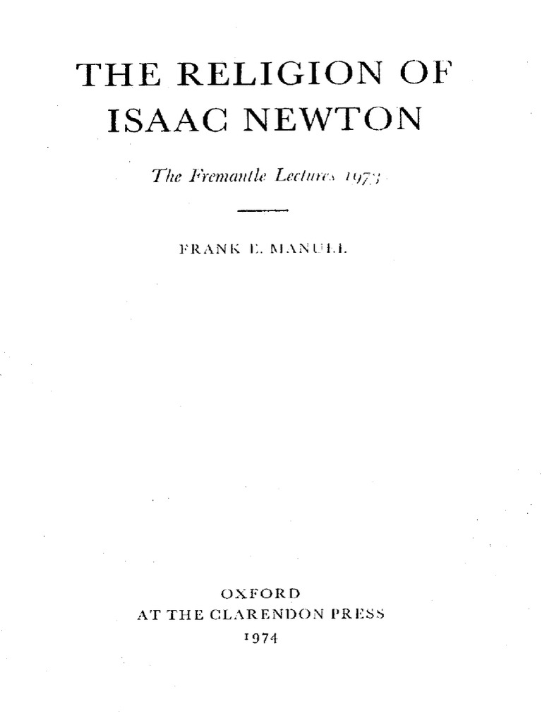 Isaac Newton's Religious Beliefs | PDF | Isaac Newton | God