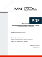 "Matriz Comparativa" Principales Características de La Dirección de Proyectos, La Dirección de Programas y La Dirección de Portafolios