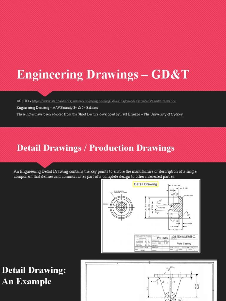 GD&T Standards in Engineering Drawings | PDF | Engineering Tolerance ...