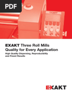 Three Roll Mill Dispersion Homogenization and Mixing Exakt 80 by Exakt Advanced Technologies GMBH