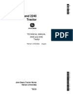John Deere 2040 Tractor Service Technical Manual