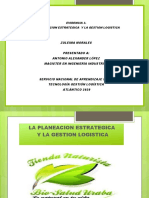 Evidencia 3. LA PLANEACION ESTRATEGICA Y LA GESTION LOGISTICA