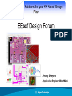 Eesof Design Forum: Agilent Eesof Solutions For Your RF Board Design Flow