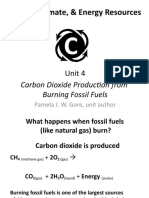 Carbon, Climate, & Energy Resources: Carbon Dioxide Production From Burning Fossil Fuels