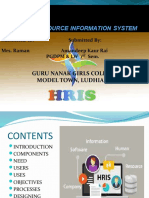 Human Resource Information System: Guru Nanak Girls College Model Town, Ludhiana