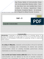 Lecture - 1 - Unit - 3 - Communication - Meaning, Process, Barriers of Communication PDF