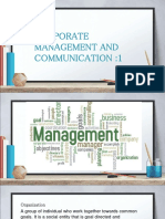 Corporate Management and Communication:1