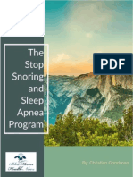 The Stop Snoring and Sleep Apnea Program