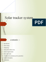 Solar Tracker Increases PV Panel Efficiency