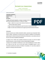 Atemáticas Financieras: Datos de Identificación Nombre(s) Estudiante(s) Nombre Docente Fecha Descripción