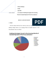 Subtitling Strategies Result and Discussion