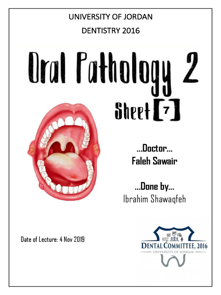 University of Jordan Dentistry 2016 Ibrahim Shawaqfeh PDF Saliva