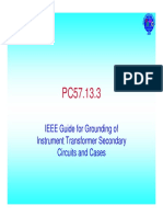 IEEE Guide For Grounding of Instrument Transformer Secondary Circuits and Cases