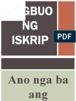 Pagbuo NG Iskrip