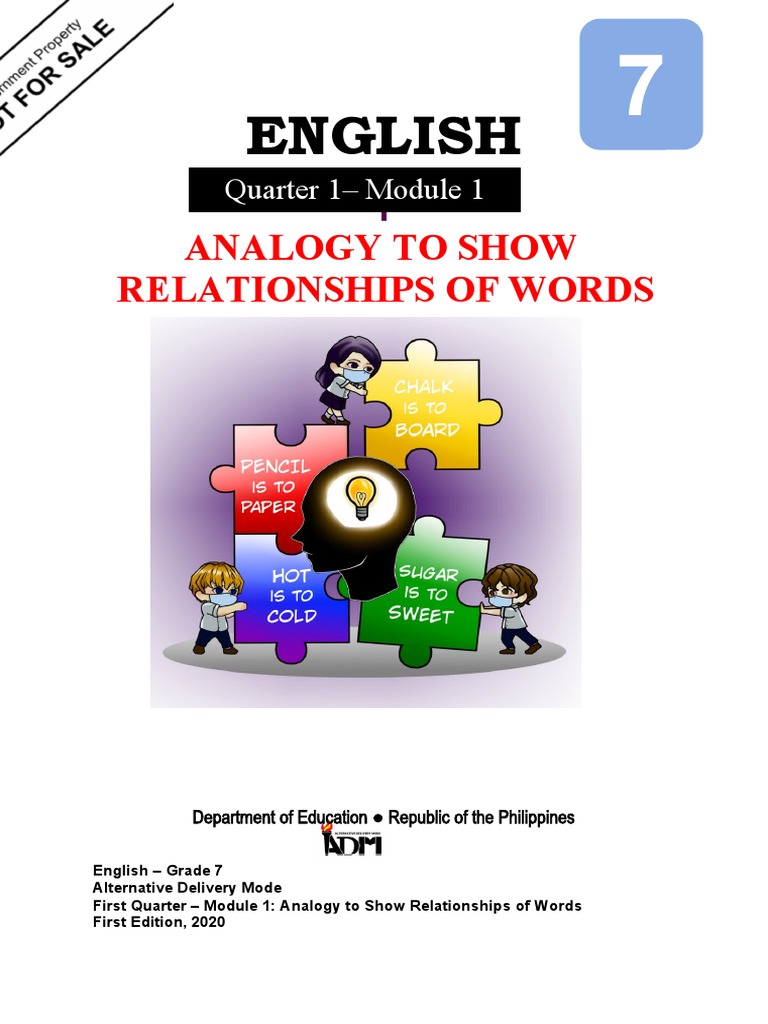English: Analogy To Show Relationships of Words | PDF | Analogy ...