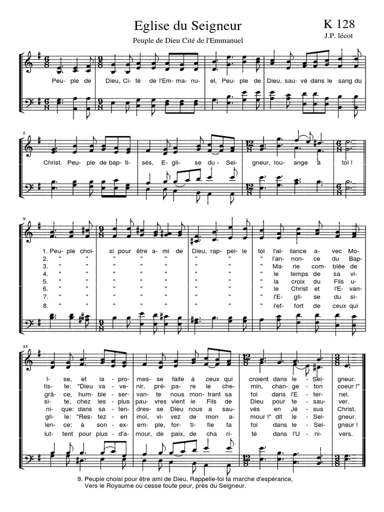 Eglise Du Seigneur K 128 Partition Pdf Peuple Cite Emmanuel PDF | PDF | Échecs | Théorie (échecs)