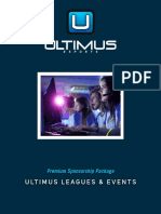 Ultimus Leagues & Events: Premium Sponsorship Package