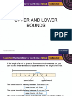 Upper and Lower Bounds